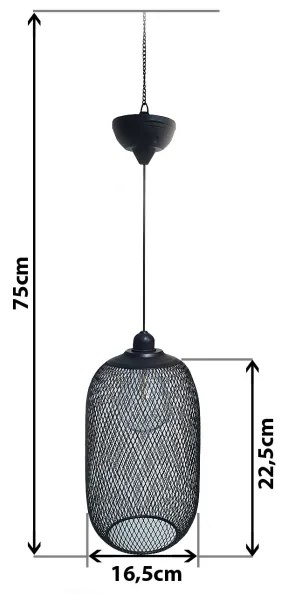 Lustră LED solară pe cablu MEGGY 1,2V 200 mAh IP44
