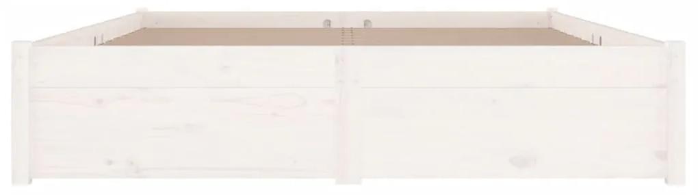 Cadru de pat cu sertare 5FT King Size, alb, 150x200 cm Alb, 150 x 200 cm
