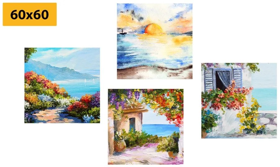 Set tablouri răsărit de soare la mare