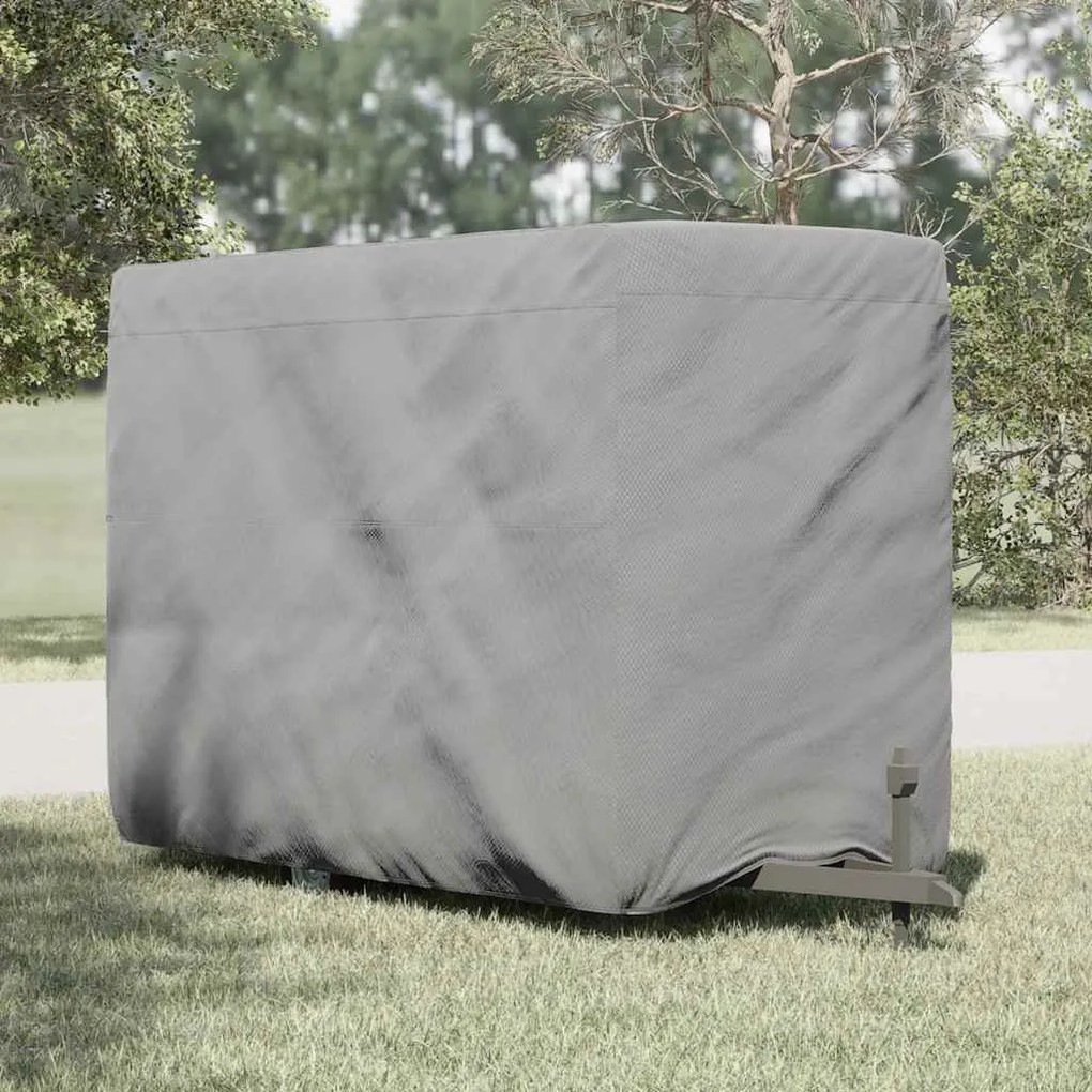 vidaXL Husă remorcă pentru cai gri 334x148x230 cm țesătură nețesă