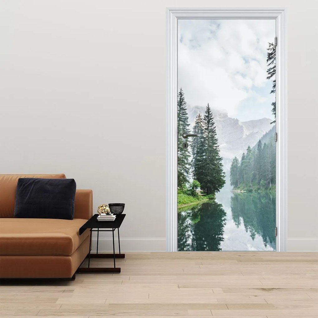 Fototapet pentru ușă - Lacul montan (95x205cm)