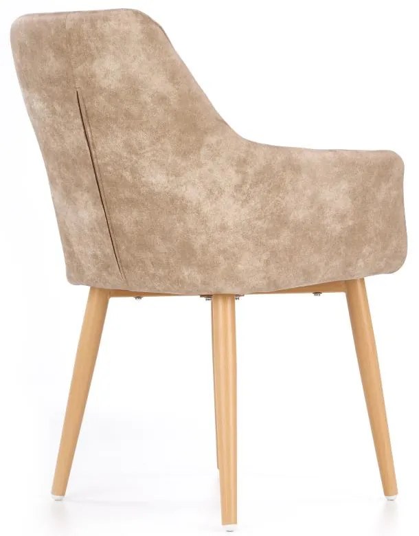 Scaun de bucaterie Ray, bej/fag