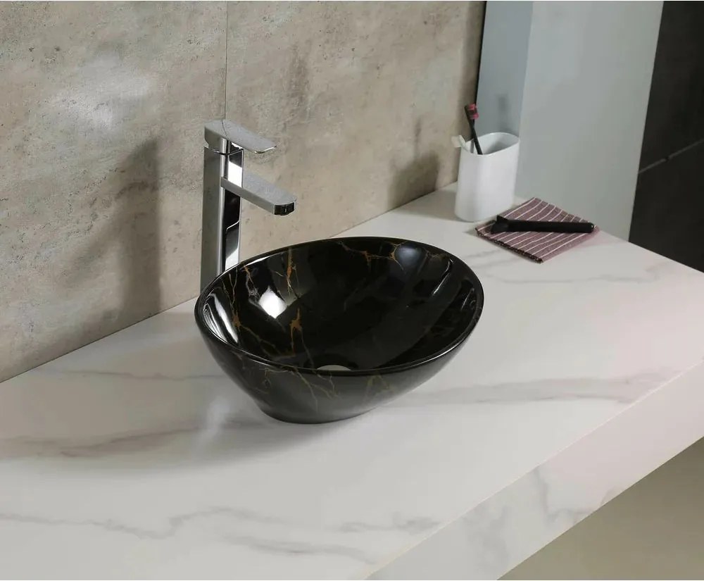 Lavoar pe blat negru Rune Edda 40.5 cm