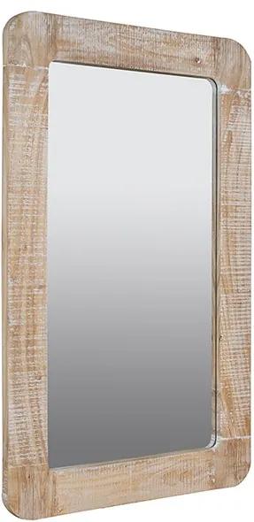 Oglinda dreptunghiulara maro din lemn mindi 75x110 cm Curvy Santiago Pons