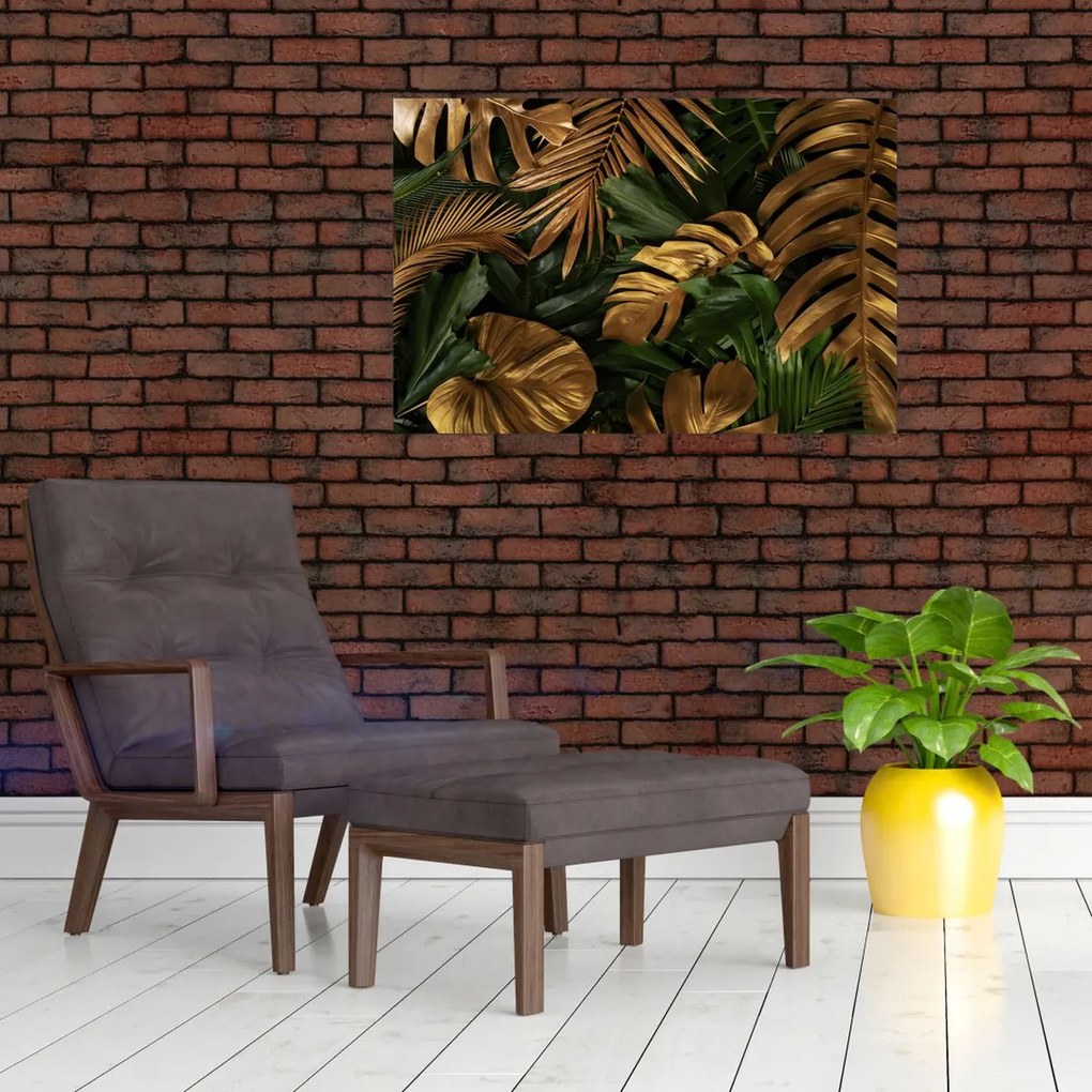 Tablou - Frunze aurii (90x60 cm)