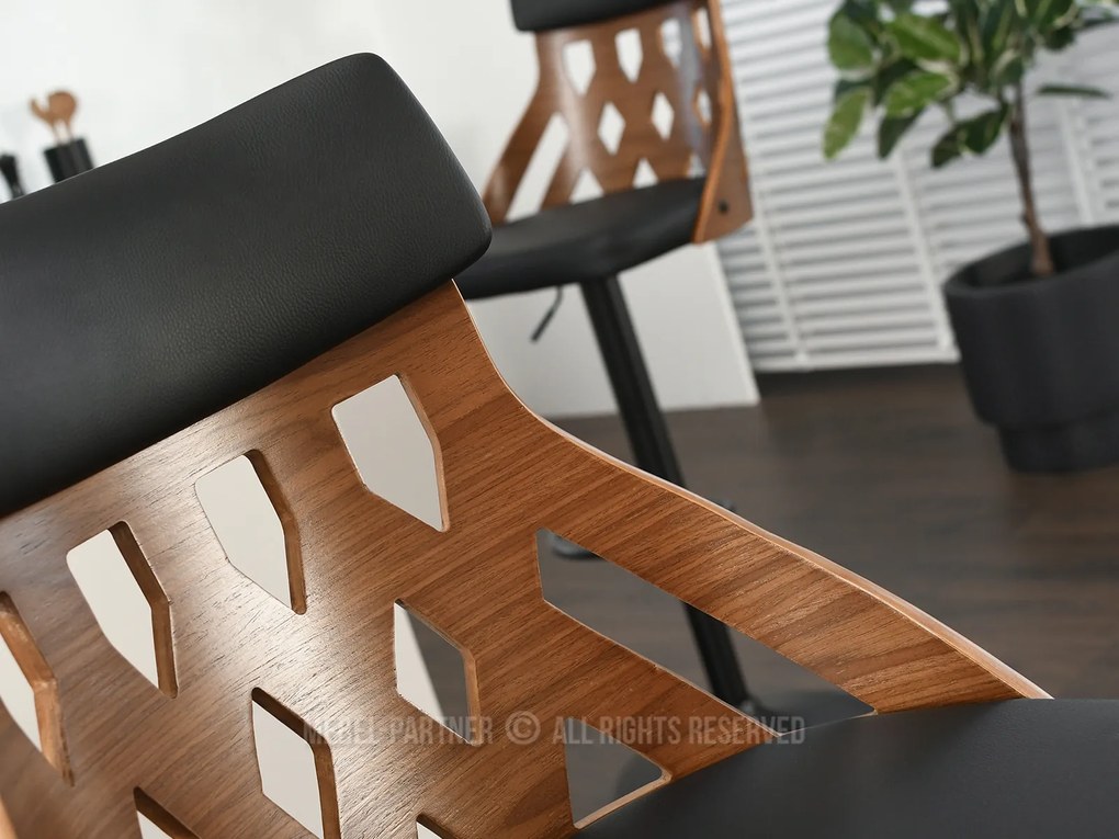Scaun Henriette (nuc închis + negru). Promo -23%. 1110614