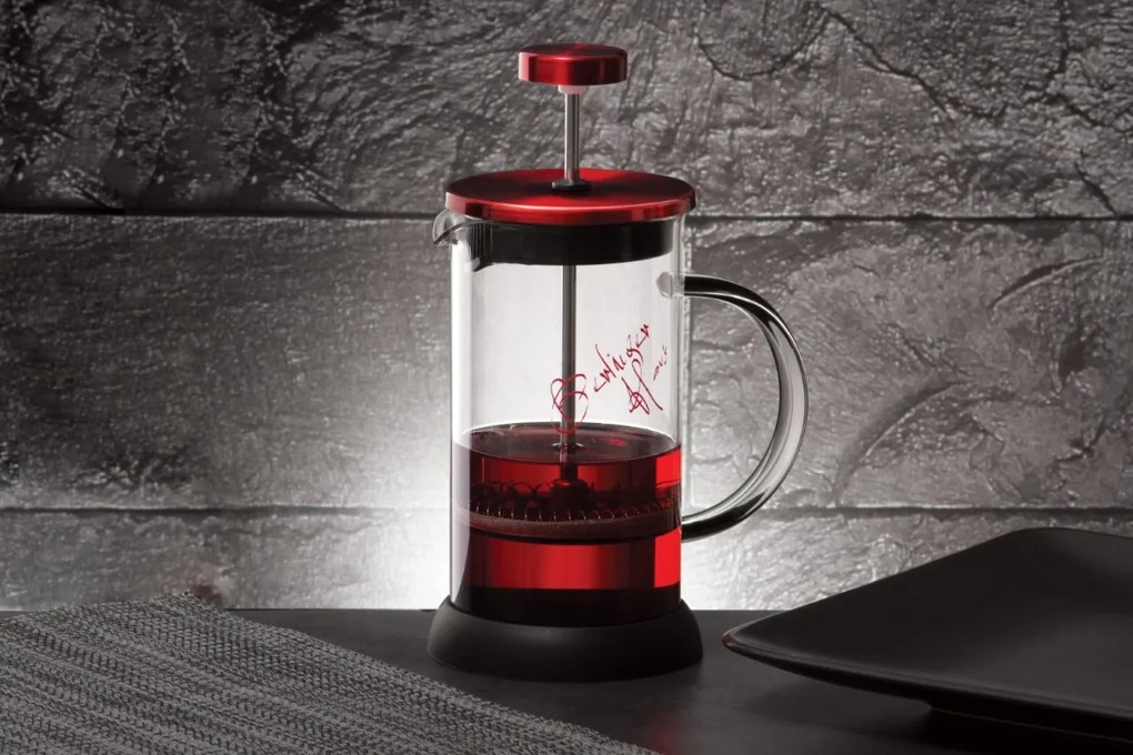 Presa Cafea &amp; Ceai, infuzor 350 ml, Burgundy, Berlinger Haus BH 1496