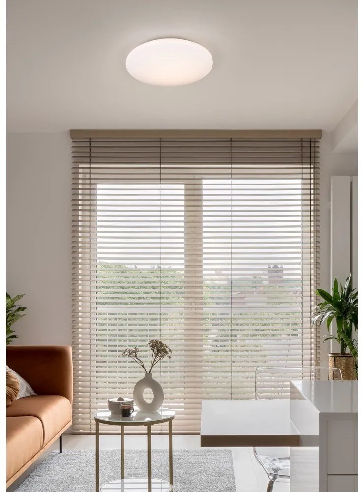 Plafonieră albă LED ø 37 cm Pollux – Reality