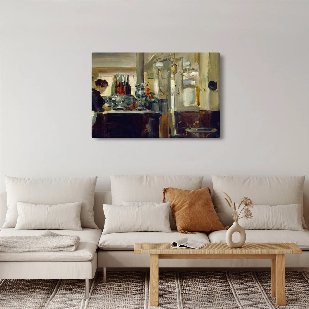 Tablou - Style of Edouard Manet, Bon Bock Cafe, reproducere (90x60 cm)