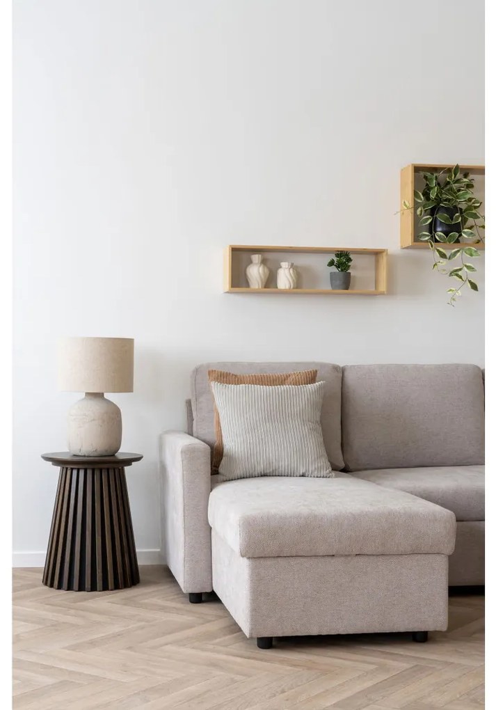 Raft de perete Ember bambus, natural, 70x15x19,5 cm