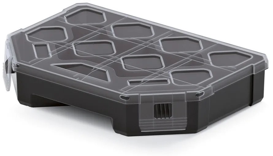 Organizator 19,5 x 14,2 x 4 cm, separatoare, negru