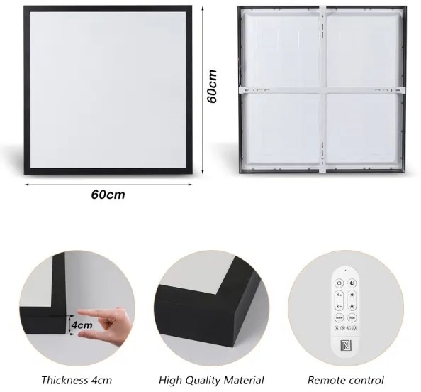 Plafonieră LED dimabilă pentru baie Immax NEO 07279L FRAME 50W/230V IP44 Wi-Fi Tuya + telecomandă