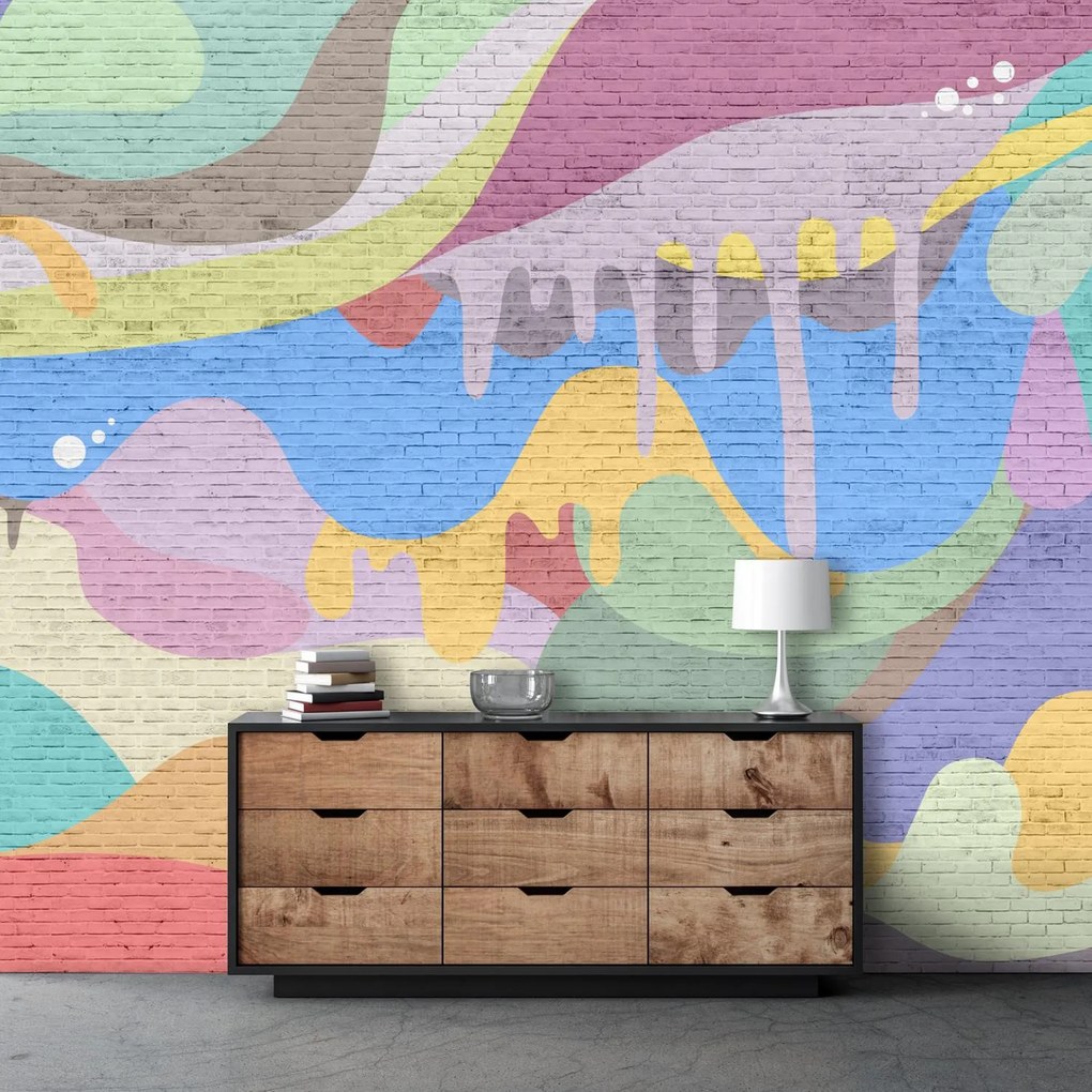 Fototapet - Graffiti în perete (147x102 cm)