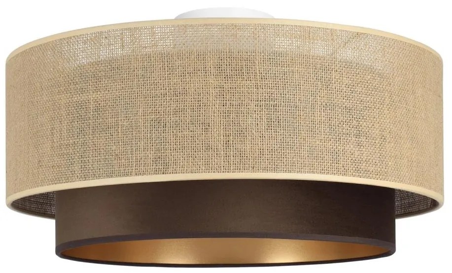 Plafonieră SARTA Ø 45 cm, 1xE27/60W/230V, maro/iută