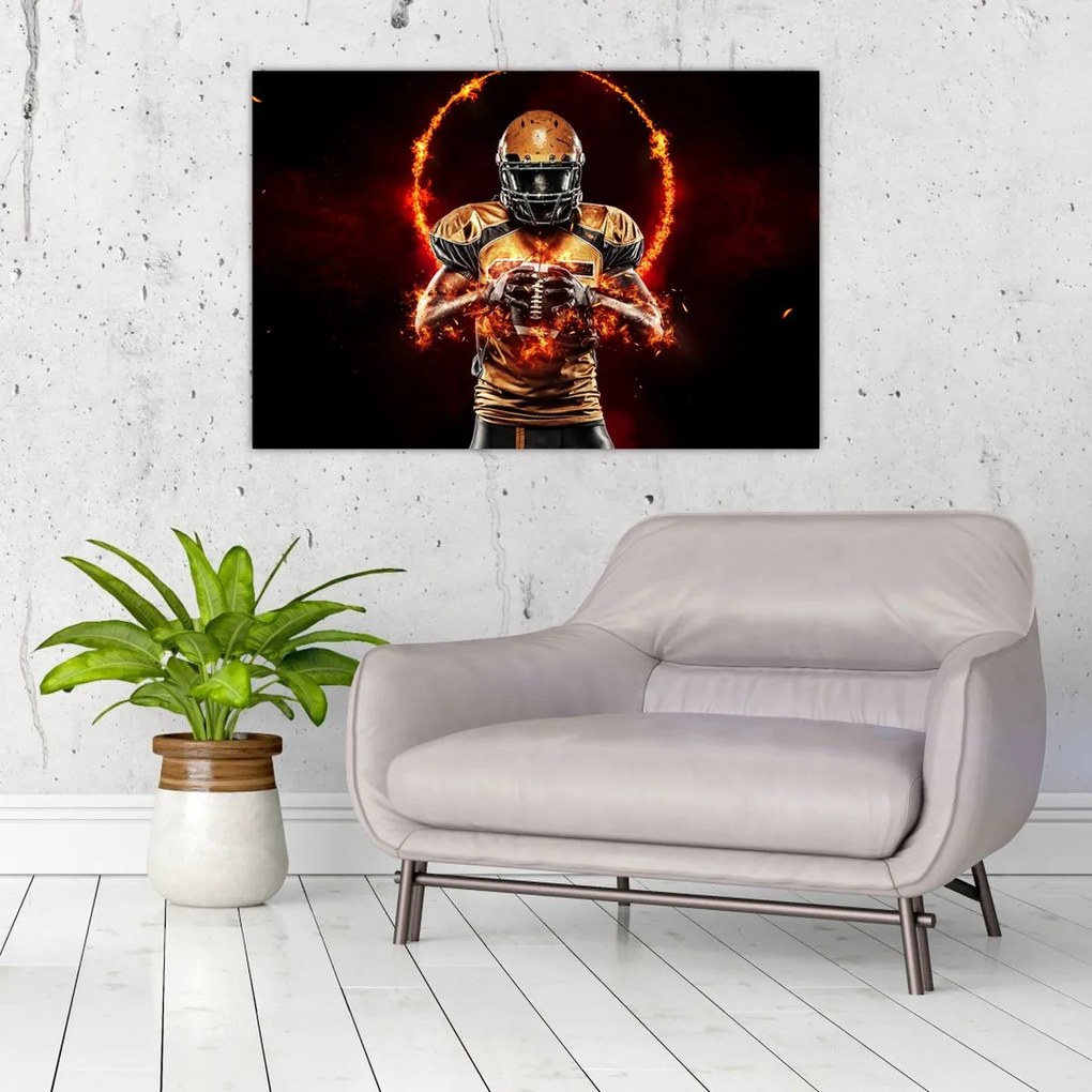 Tablou - Jucător de fotbal american (90x60 cm)