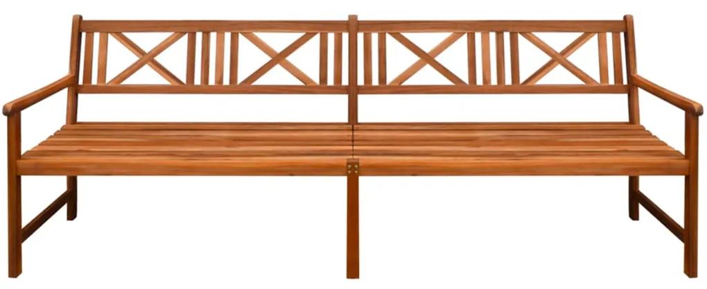 Banca de gradina cu perne, 240 cm, lemn masiv de acacia Verde, 120 x 50 x 4 cm, 1, 1