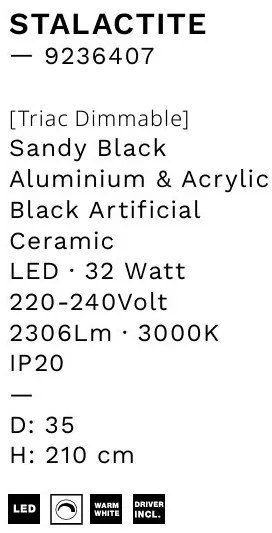 Lustra cu 5 pendule LED design modern ATMOSFERA