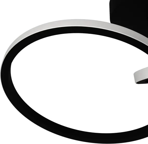 Eglo 902144 - Plafonieră LED CONGIUNTI, 12 W, 230 V, 2700/4000/6500 K, negru