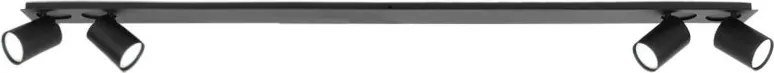 Plafoniera cu 4 spoturi GU10 directionabile VISTA negru