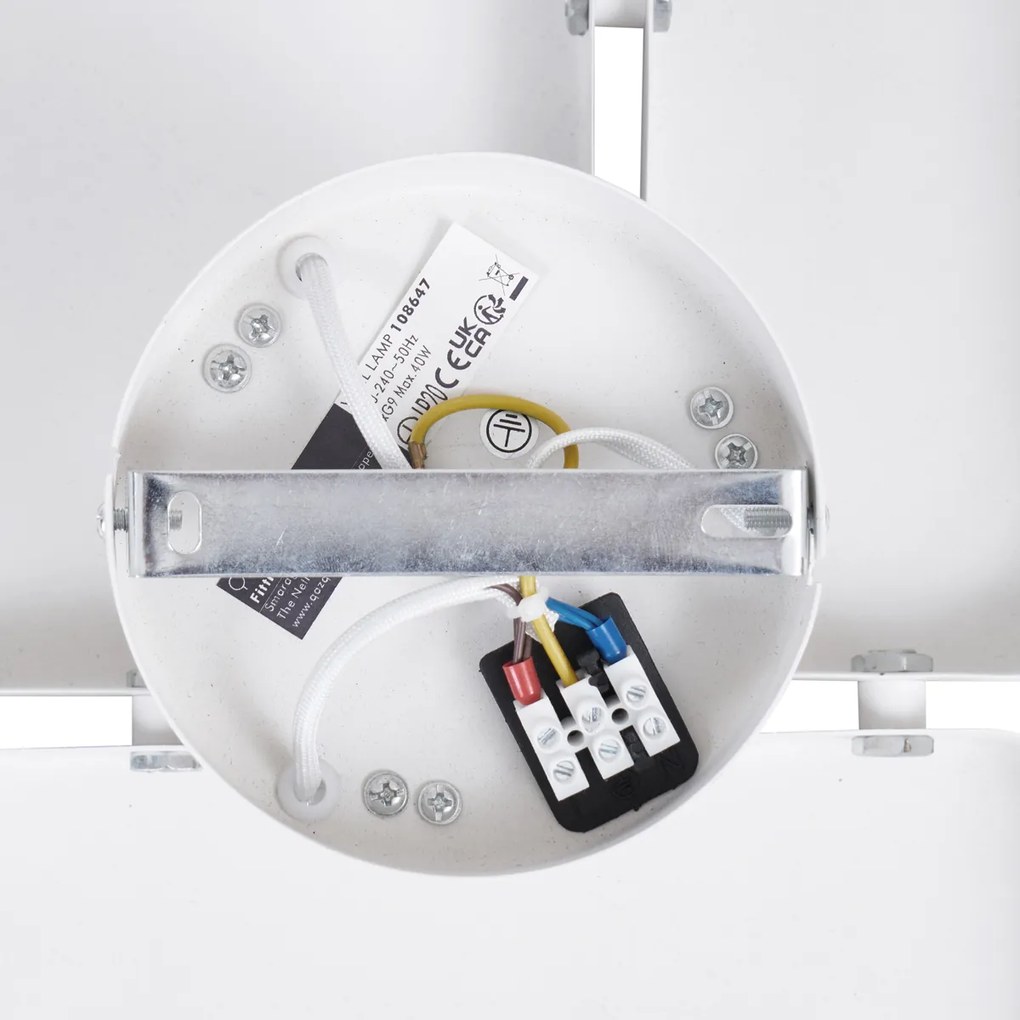 Lampă de perete de design albă cu 3 lumini - Planes