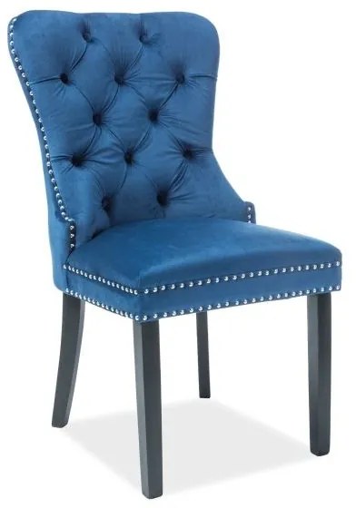 Scaun Bucatarie Si Dining August Catifea Albastru Bluvel86