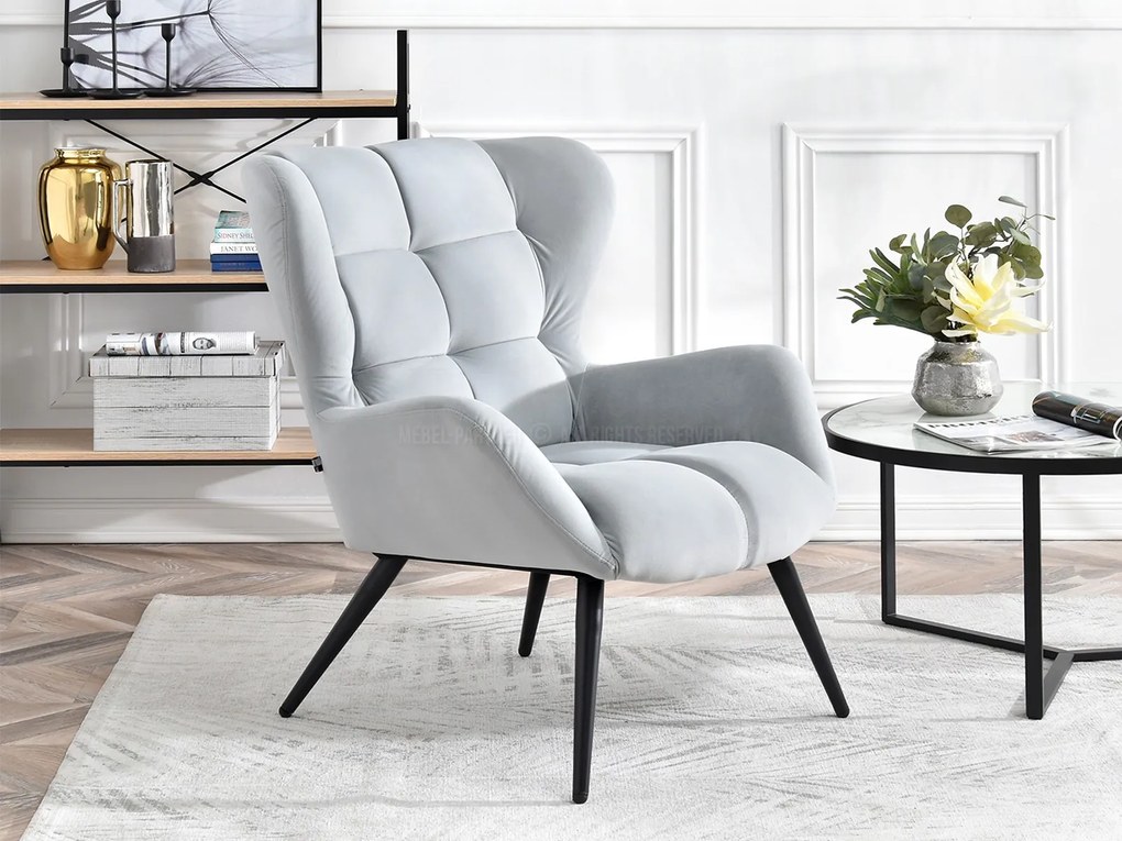Fotoliu Kikino (gri + negru). Promo -16%. 1110127