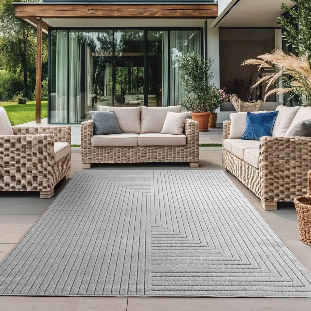 Covor pentru exterior și interior gri 200x290 cm Nova 1202 – Ayyildiz Carpets