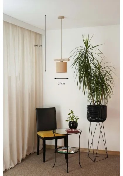 Lustră pe cablu Brilagi FOREST 1xE27/15W/230V pin/maro