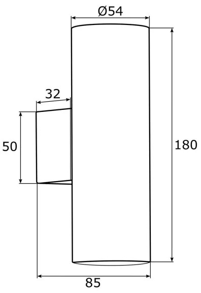 Aplică Argon 0912 MITOS 2xGU10/5W/230V crom