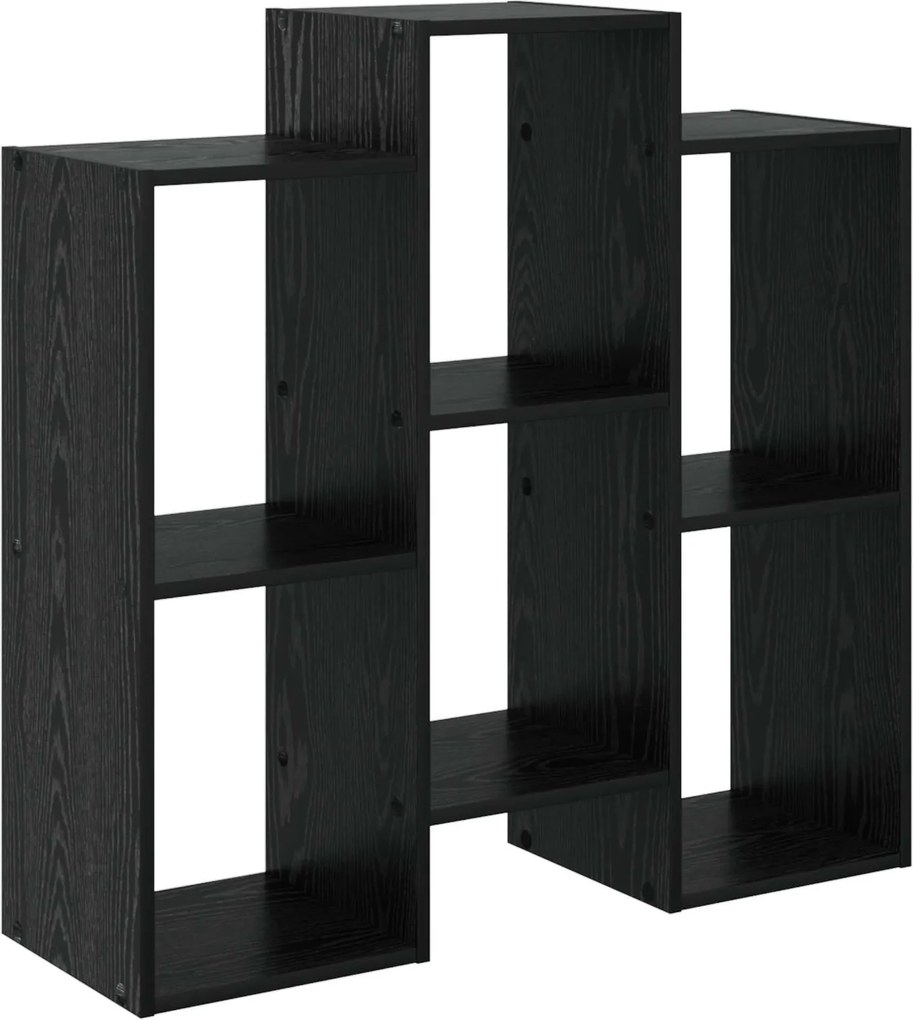 vidaXL Bufet Stejar Negru 90 x 30 x 90 cm