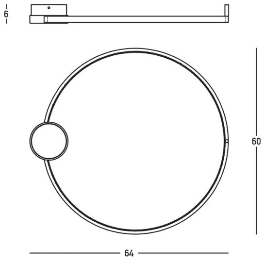 Plafonieră LED dimabilă Zambelis 23096 LED/24W/230V 3000K auriu