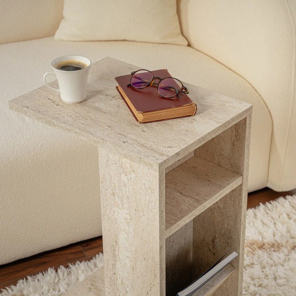 Măsuță de depozitare Filinta Travertine
