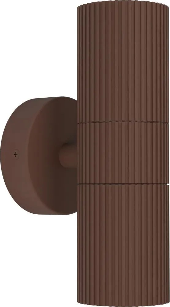 Eglo 902041 - Aplică de perete pentru exterior TOMELLOSO 2xGU10/28W/230V IP44 maro