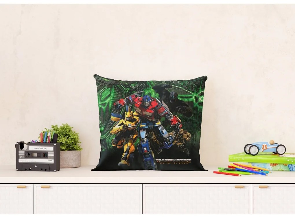 Pernă Transformers pentru copii, 40 x 40 cm