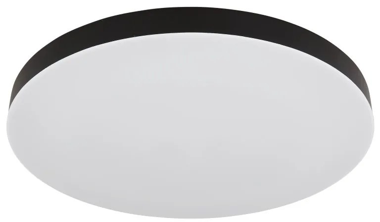Plafoniera LED design modern simplu MATTHEW D-50cm negru/opal
