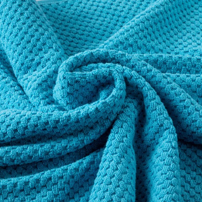 Set de 2 prosoape de baie din frotir MODENA turcoaz 70 x 140 cm