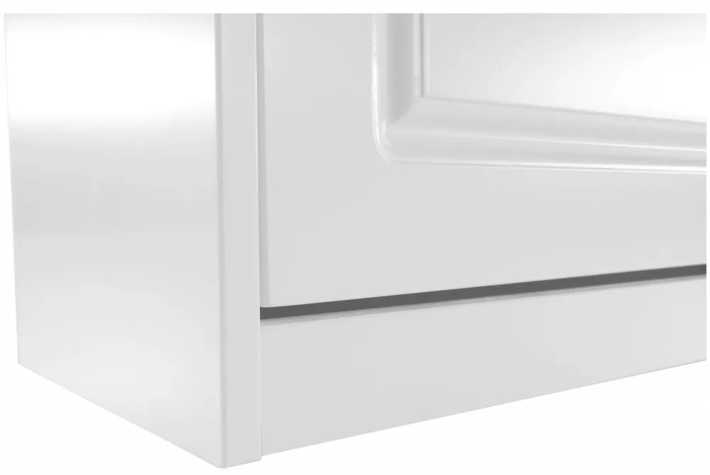 Pantofar, 4 compartimente, alb, mdf alb