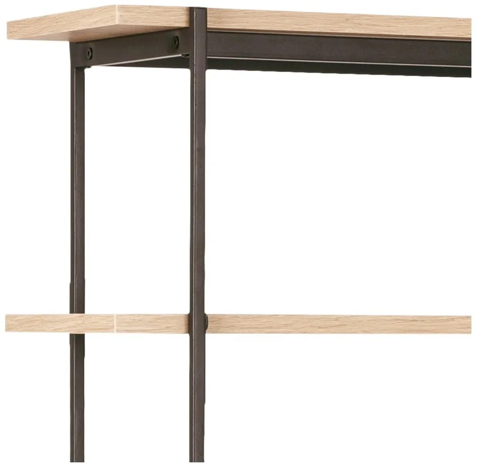 Bibliotecă în decor de stejar sălbatic Actona Angus, 172 x 188 cm
