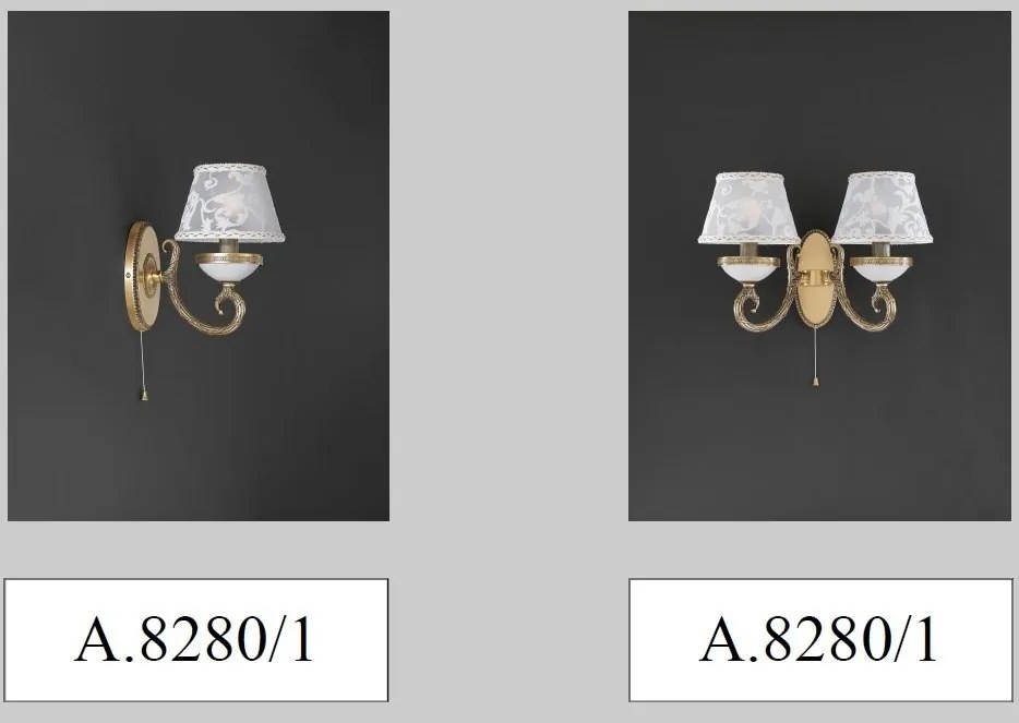 Veioza, Lampa de masa design italian din alama 8280
