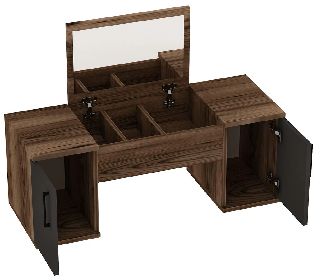 Măsuță de toaletă Lumami 2 (Nuc deschis + antracit) . 1094094