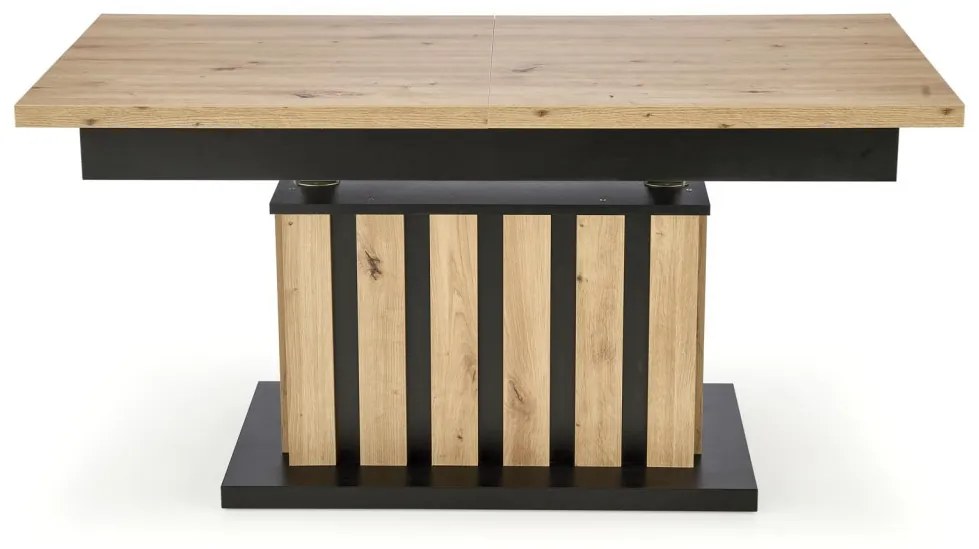 Masa de cafea Baretti extensibila stejar artizan/negru L130-170 cm