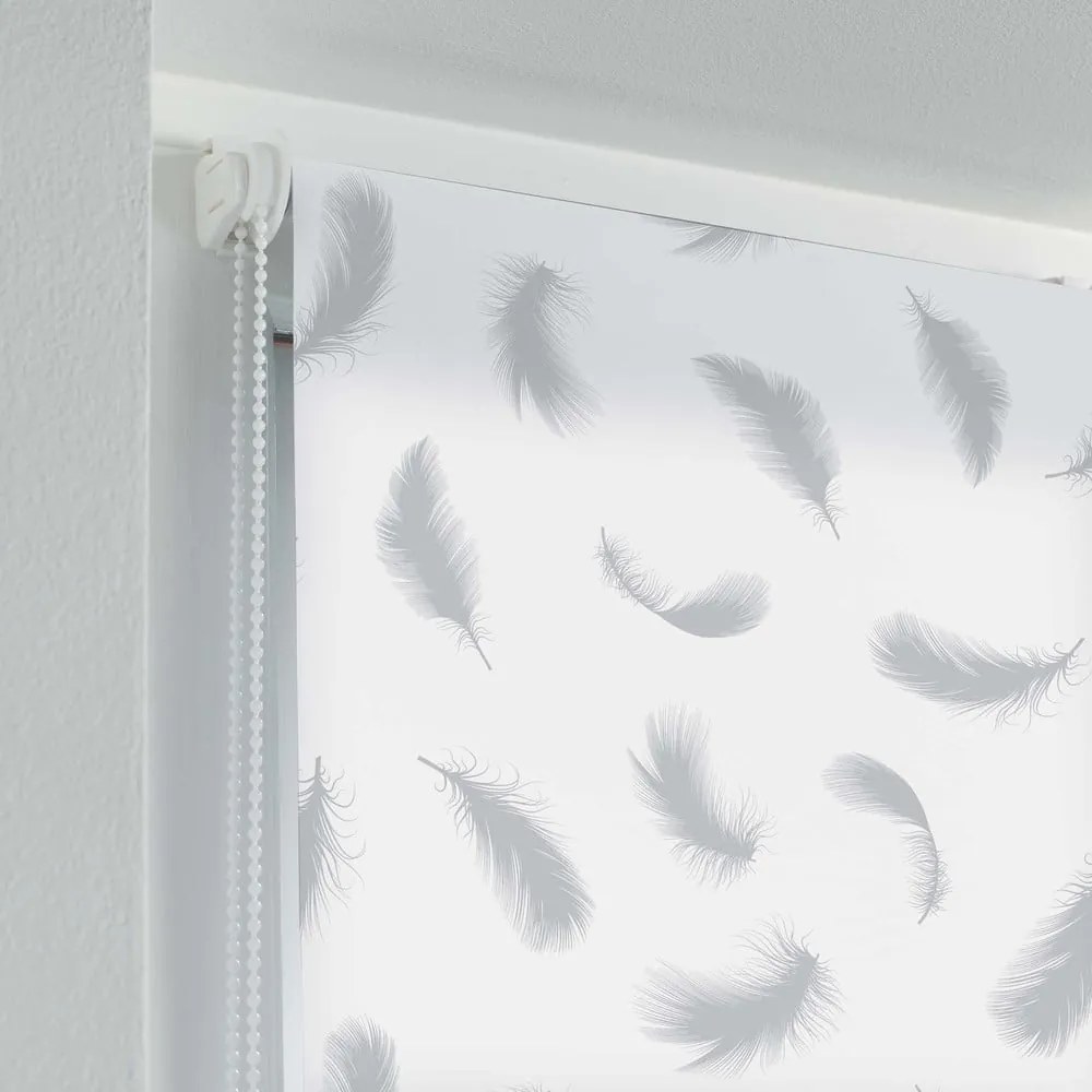 Jaluzea albă din material textil 60x90 cm Envolea – douceur d'intérieur