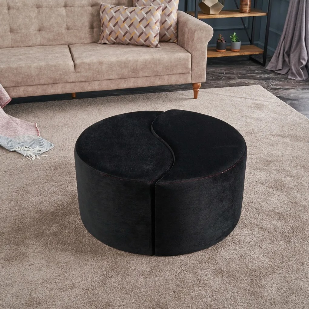 Taburet Alis Pouf negru