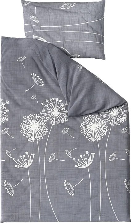 Lenjerie de pat din bumbac SOFT MEADOW gri Dimensiune lenjerie de pat: 70 x 90 cm | 140 x 200 cm