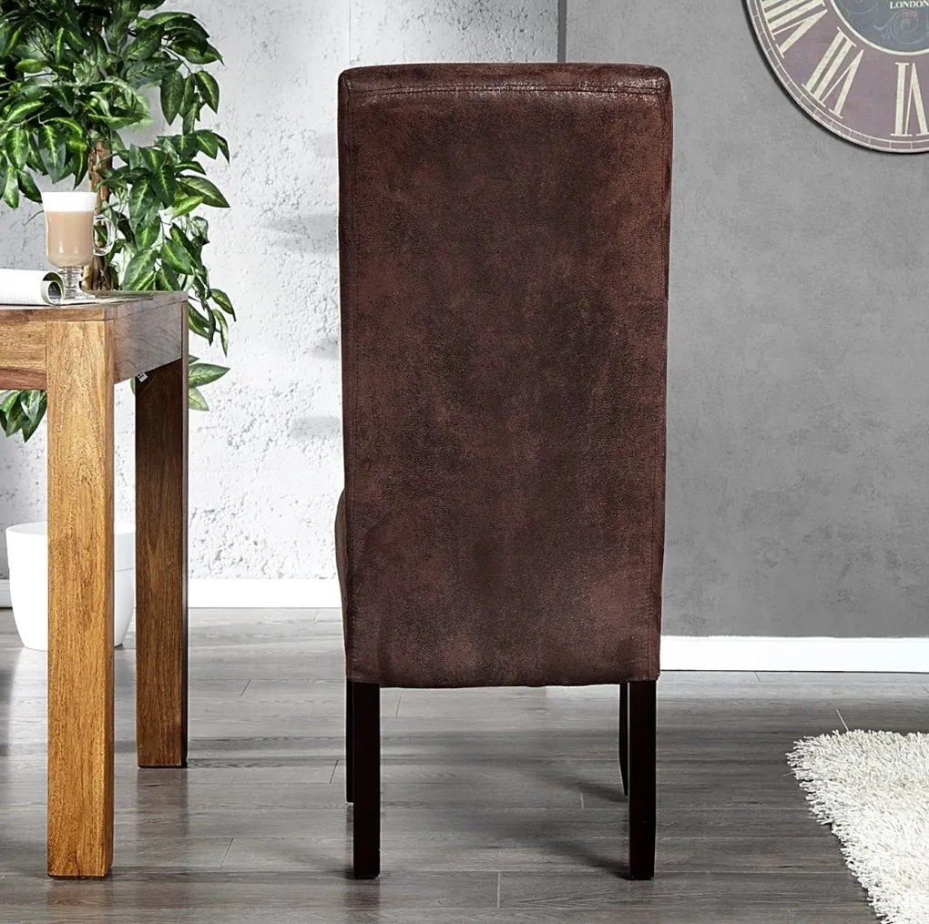 Set de 2 scaune design clasic Valentino cafeniu A-20251 VC