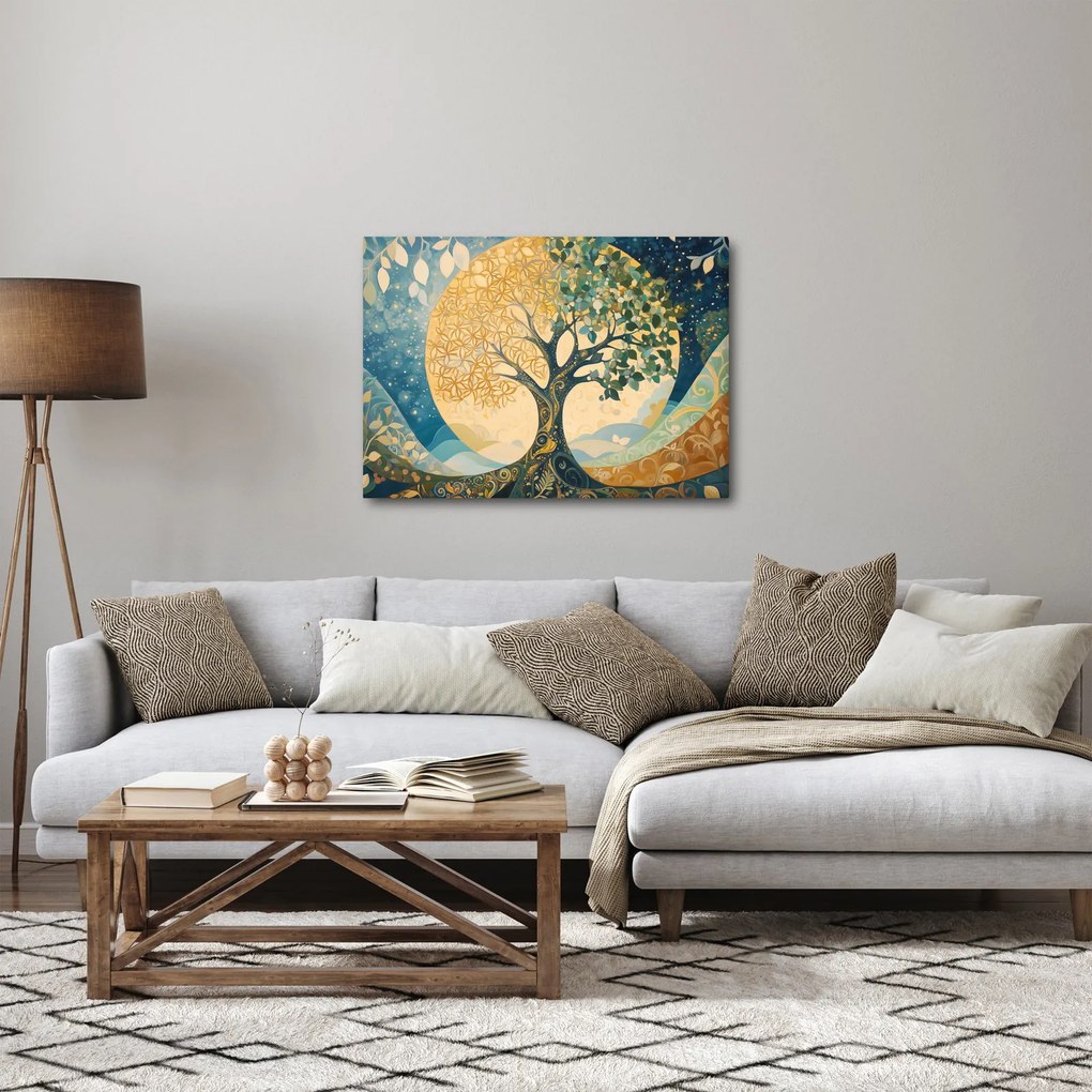Tablou – Arborele vieții în lună (70x50 cm)