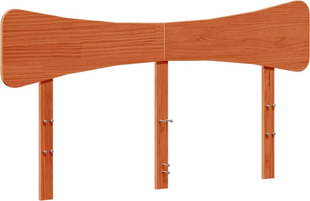 vidaXL Tăblie de pat, maro ceruit, 140 cm, lemn masiv de pin