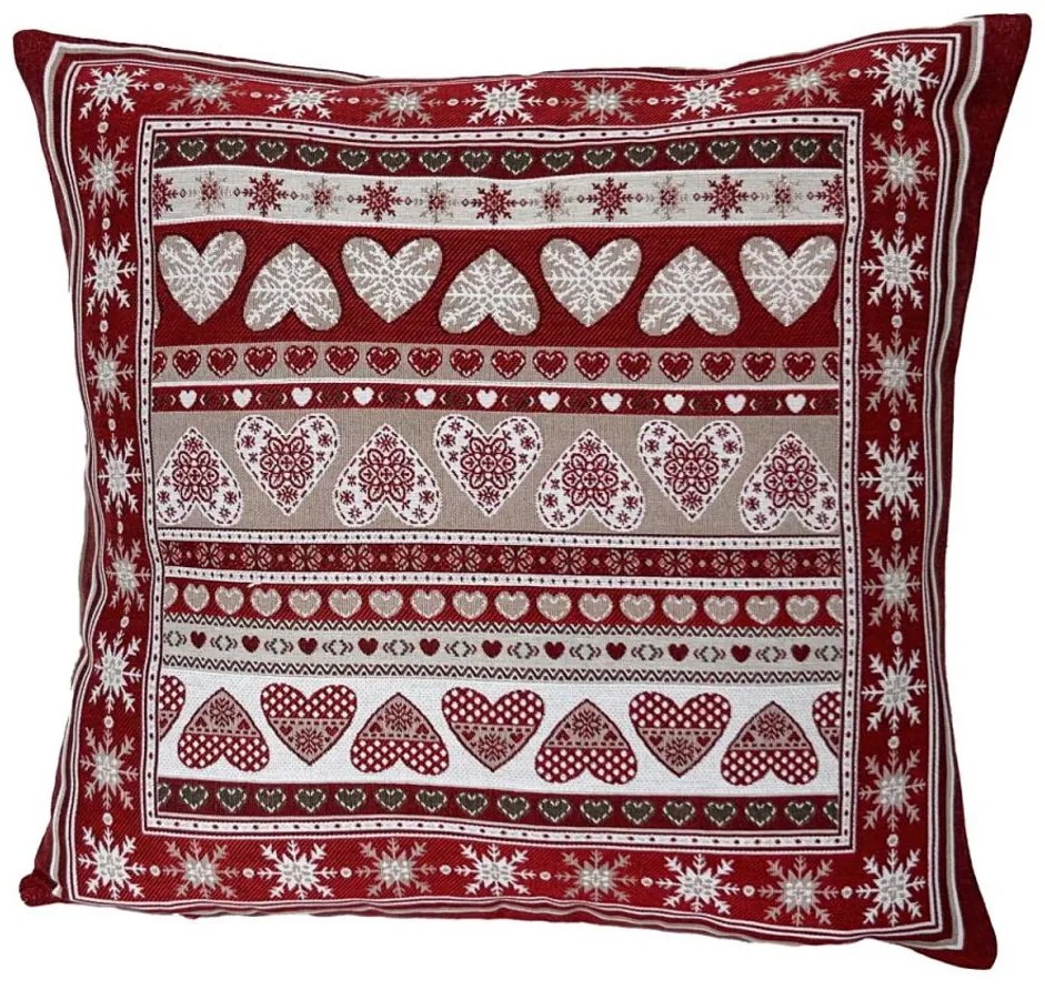 Husă de pernă cu motive de iarnă