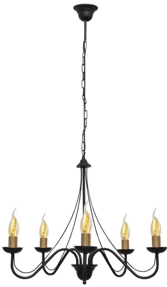 Lustră pe lanț MALBO 5xE14/60W/230V