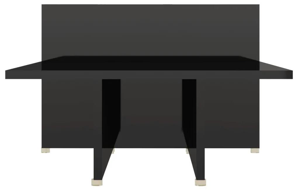 Masa de cafea, negru extralucios, 111,5x50x33 cm, lemn compozit 1, negru foarte lucios